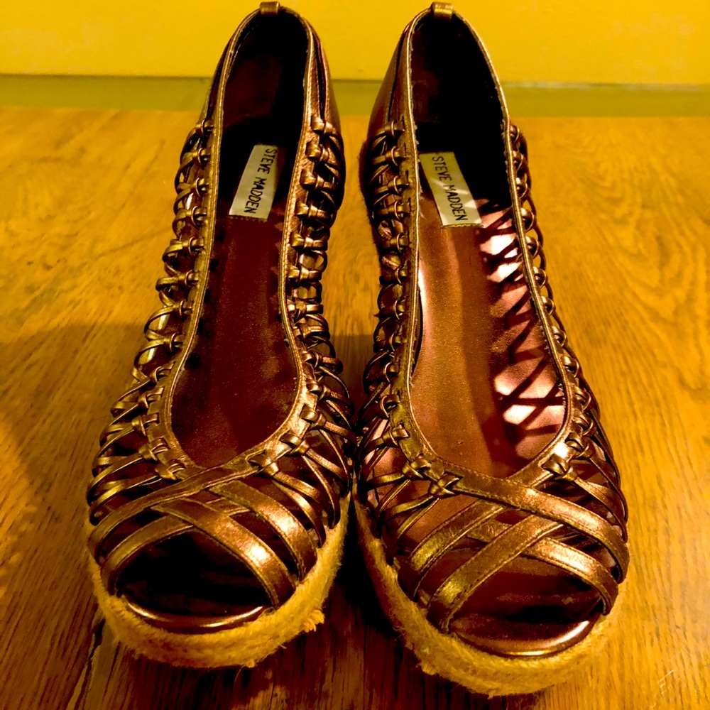 Steve Madden espadrille wedges